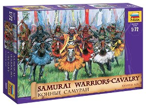 Zvezda Wargames (AoB) figurky 8025 - Samurai Warriors-Cavalry XVI-XVII A. D. (1:72)