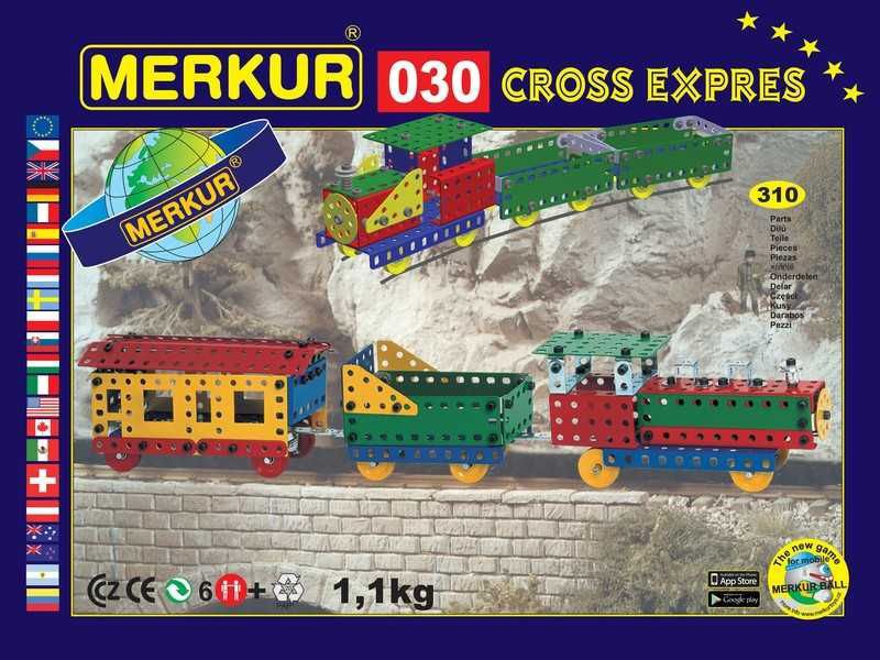 MERKUR - Stavebnice Merkur 030 Cross expres, 310 dílů, 10 modelů