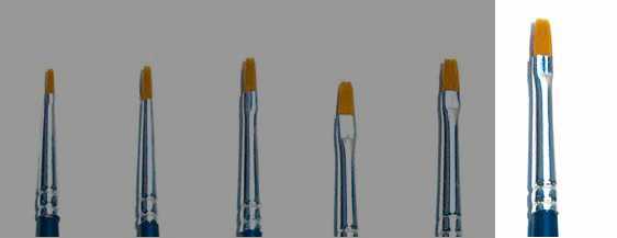 Italeri Brush Synthetic Flat - SINGLE PACK 52226 - plochý syntetický štětec (velikost 3)