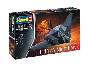 Revell Plastic ModelKit letadlo 03899 - Lockheed Martin F-117A Nighthawk Stealth Fighter (1:72)