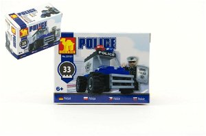 Dromader 23101  Policie Auto 33ks v krabici 9,5x7x4,5cm