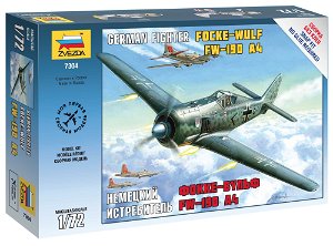 Zvezda Snap Kit letadlo 7304 - FockeWulf 190 A4 (1:72)