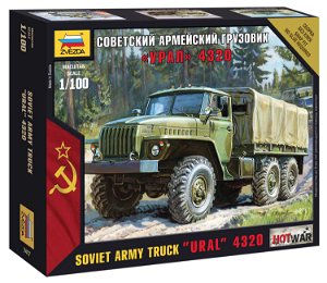 Zvezda Wargames (HW) military 7417 - Ural truck (1:100)