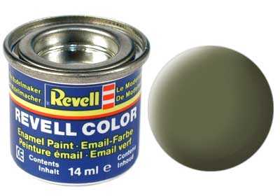 Revell Barva emailová - 32168: matná tmavě zelená (dark green mat RAF)