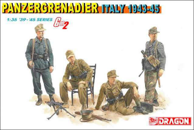 Dragon Model Kit figurky 6348 - PANZERGRENADIER (ITALY 1943-45) (1:35)