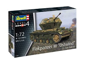Revell Plastic Modelkit tank 03286 - Flakpanzer III"Ostwind"(3,7cm Fl (1:72)