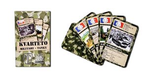 Hrací karty Wooky Kvarteto Military Tanky