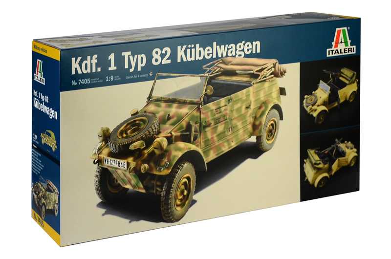 Italeri Model Kit military 7405 - Kdf.1 Typ 82 Kübelwagen (1:9)