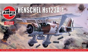 Airfix Classic Kit VINTAGE letadlo A02051V - Henschel Hs123A-1 (1:72)