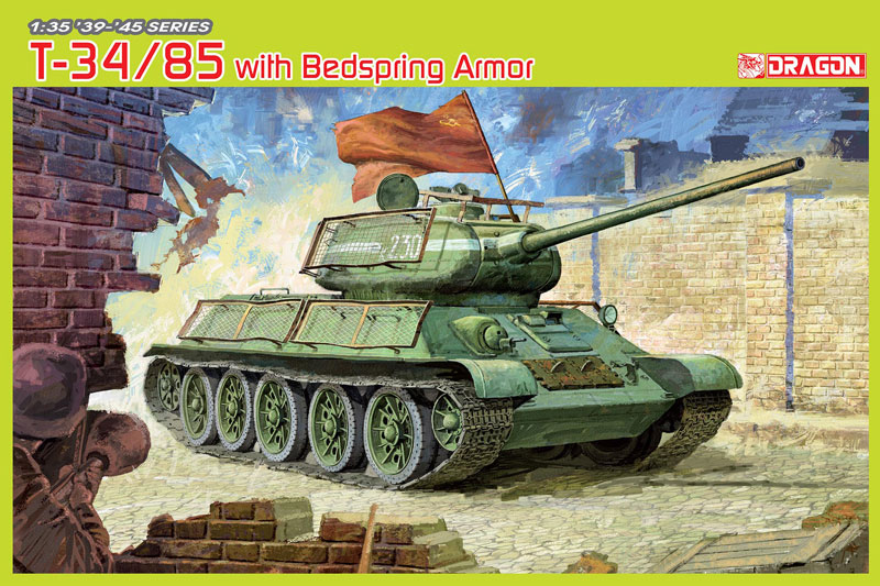 Dragon Model Kit tank 6266 - T34/85 w/BEDSPRING ARMOR (1:35)
