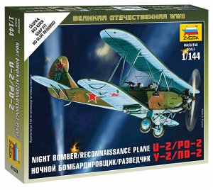 Zvezda Wargames (WWII) letadlo 6150 - Soviet Plane PO-2 (1:100)