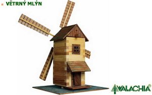 Walachia dřevěná stavebnice - Větrný mlýn