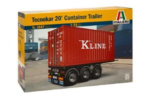 Italeri Model Kit návěs 3887 - TECNOKAR 20' CONTAINER TRAILER (1:24)