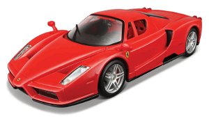 Maisto M. Ferrari Assembly line, Enzo Ferrari, RED, window box, 1:24