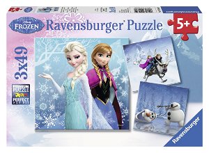 Ravensburger Disney Princess Ravensburger dětské puzzle Ledové království 3 x 49d