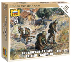 Zvezda Wargames (WWII) figurky 6219 - British Engineers (1:72)