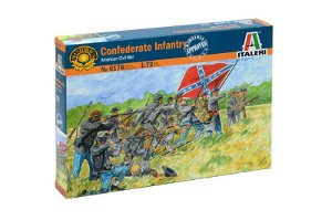 Italeri Model Kit figurky 6178 - CONFEDERATE INFANTRY (AMERICAN CIVIL WAR) (1:72)