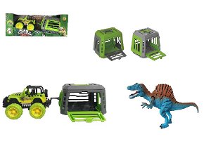 Mac Toys Jeep s přívěsem a dinosaurem