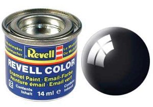 Revell Barva emailová - 32107: lesklá černá (black gloss)
