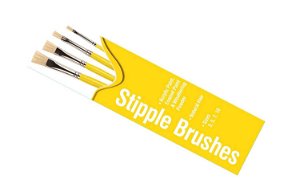 Humbrol Stipple Brush pack AG430 - sada plochých štětců (velikost 3/5/7/10)