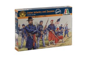 Italeri Model Kit figurky 6012 - UNION INFANTRY / ZUAVES (AMERICAN CIVIL WAR) (1:72)