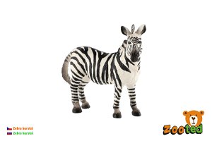ZOOted Zebra horská zooted plast 11cm v sáčku