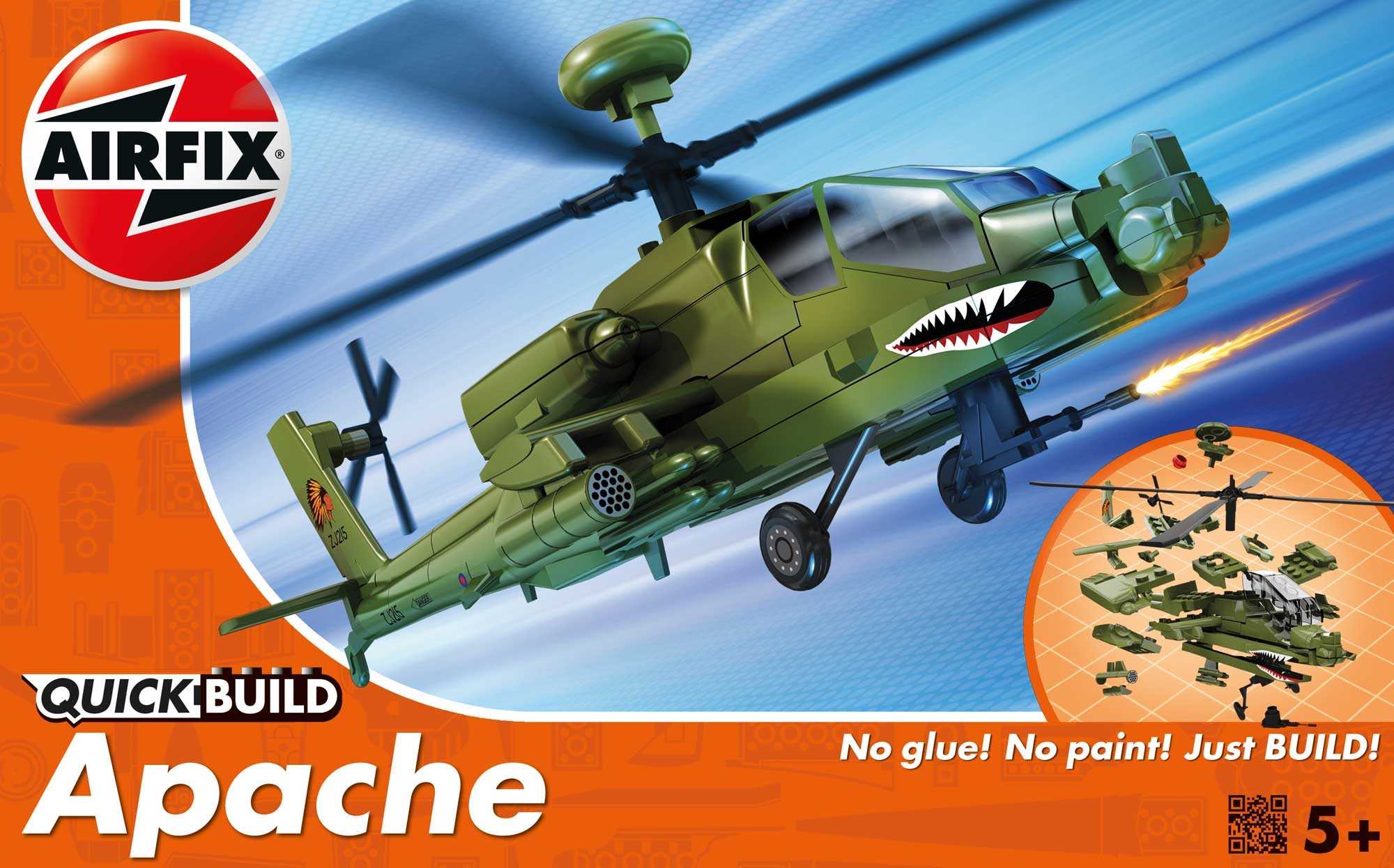 Airfix Quick Build vrtulník J6004 - Boeing Apache