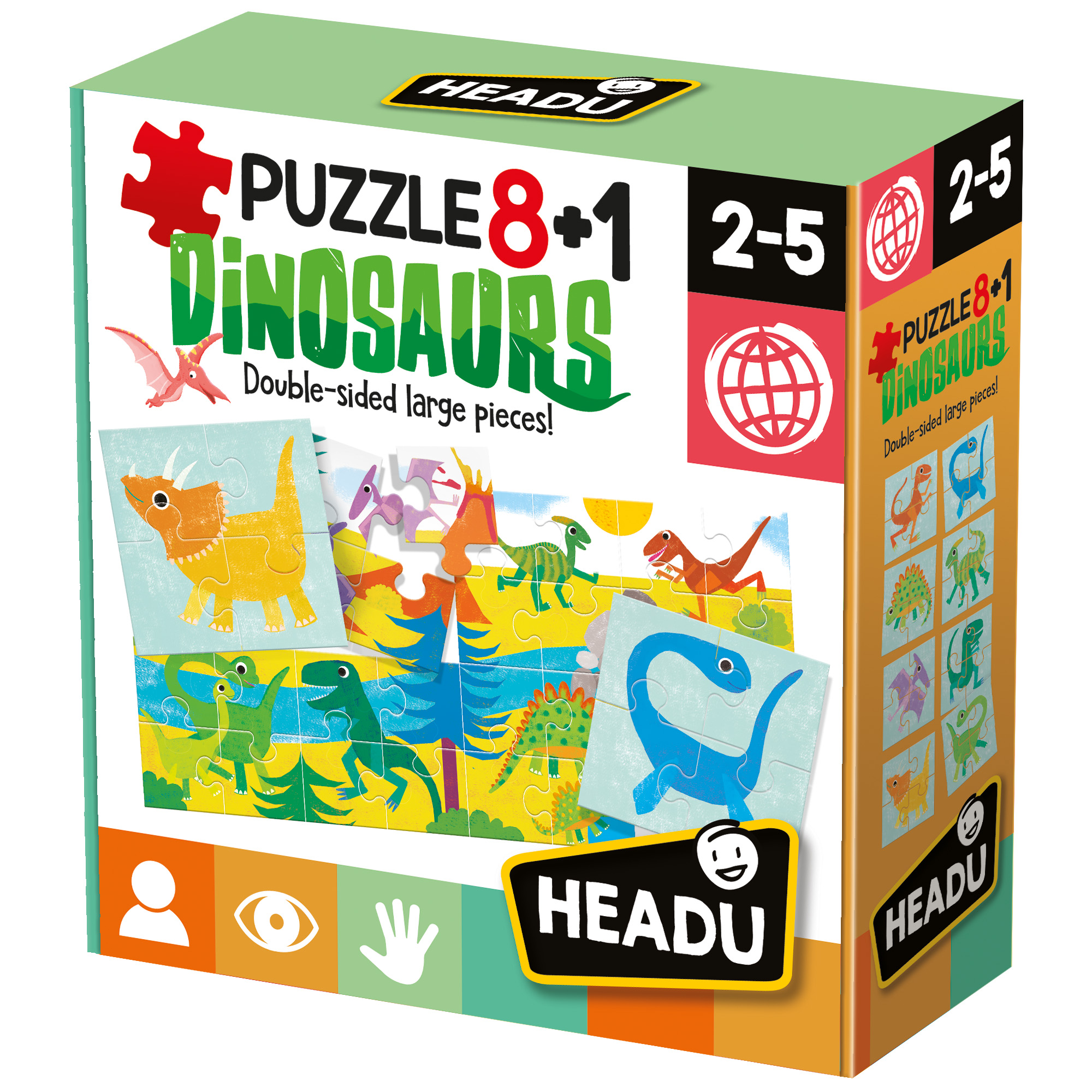 HEADU EN: Puzzle 8+1 Dinosauři