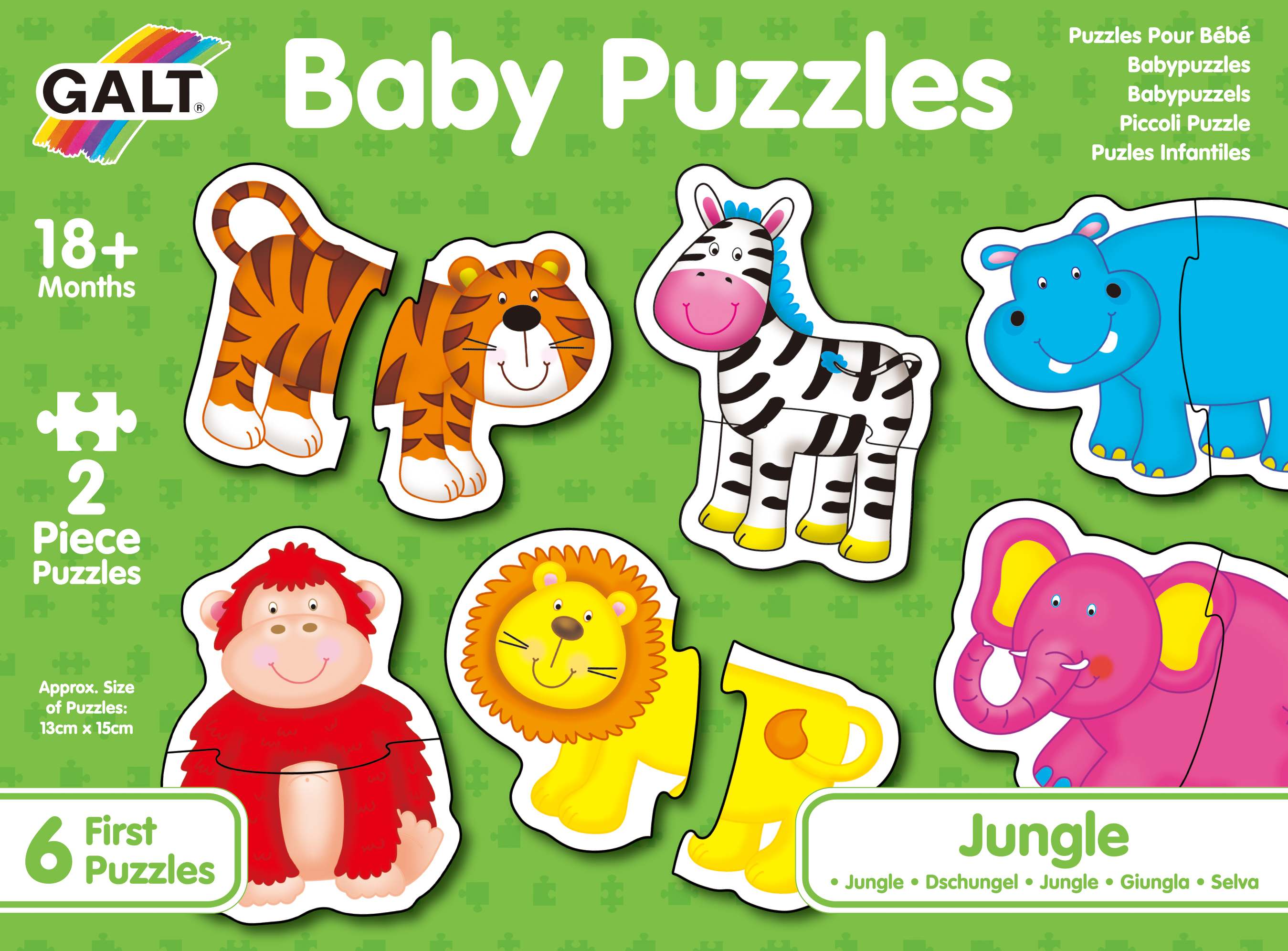 Galt Puzzle pro nejmenší – zvířátka v džungli 2.