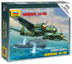 Zvezda Wargames (WWII) letadlo 6186 - Junkers Ju-88A4 (1:200)