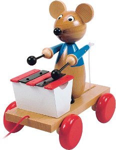 Woody Tahací myš s xylofonem