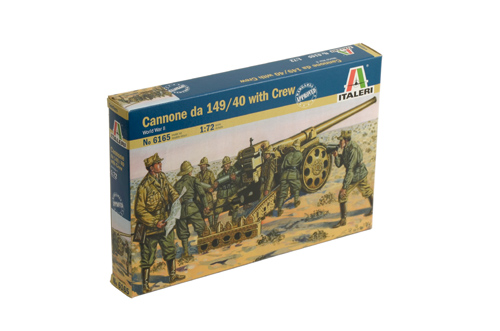 Italeri Model Kit figurky 6165 - WWII - Cannone da 149/40 with Crew (1:72)