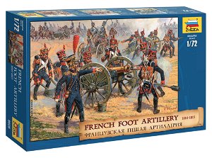 Zvezda Wargames (AoB) figurky 8028 - French Foot Artillery 1812-1814 (1:72)