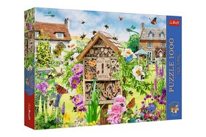 Trefl Puzzle Premium Plus - Čajový čas: Domeček pro včelky 1000 dílků 68,3x48cm v krabici 40x27x6cm