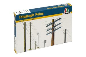 Italeri Model Kit doplňky 0404 - TELEGRAPH POLES (1:35)