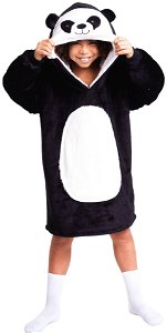 Rappa Cozy Noxxiez CH326 Panda - hřejivá televizní mikinová deka s kapucí pro děti 7 - 12 let