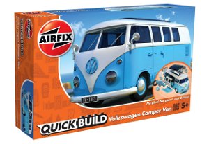 Airfix Quick Build auto J6024 - VW Camper Van - modrá