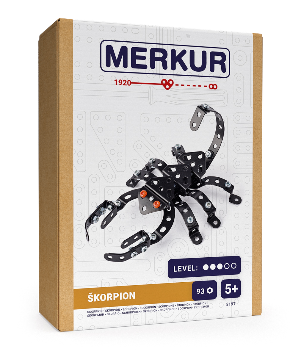 MERKUR - Stavebnice Merkur - Broučci – Škorpion, 93 dílků