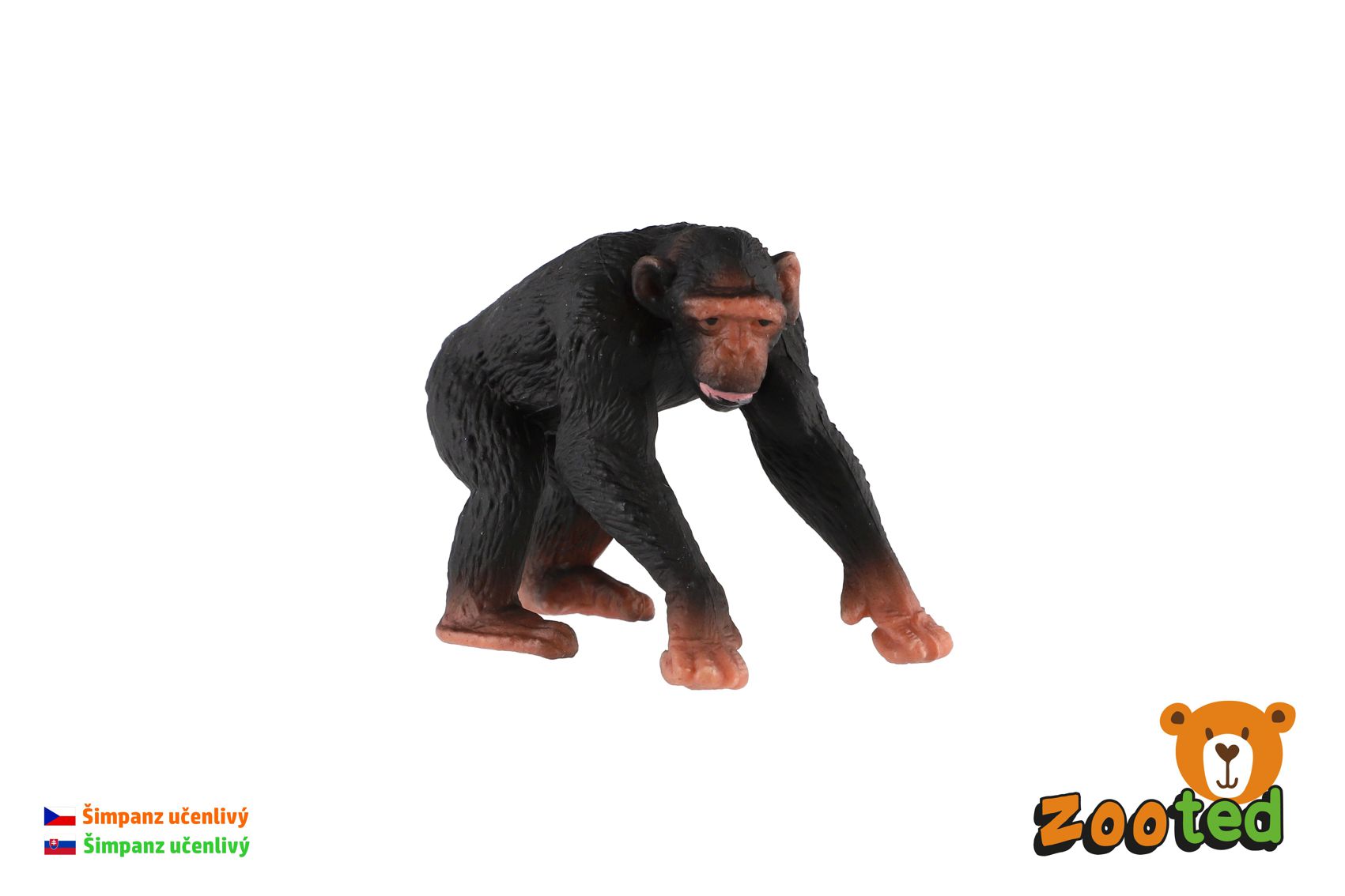 ZOOted Šimpanz učenlivý zooted plast 7cm v sáčku