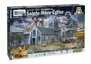 Italeri Model Kit diorama 6199 - Battle of Normandy: Saint-Mere-Église 6 June 1944 (1:72)