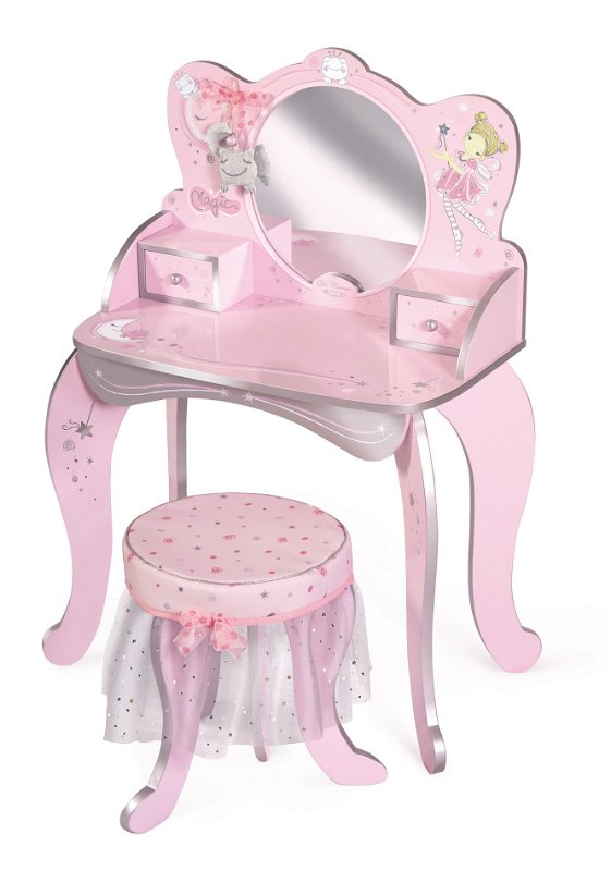 Rappa DeCuevas 55534A Dřevěný toaletní stolek se zrcadlem a dřevěnou židličkou Magic Maria 2022