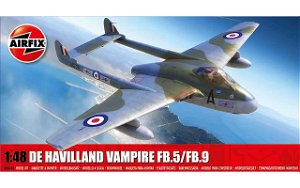 Airfix Classic Kit letadlo A06108 - De Havilland Vampire FB.5/FB.9 (1:48)