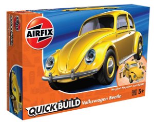 Airfix Quick Build auto J6023 - VW Beetle - žlutá
