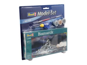 Revell ModelSet loď 65802 - Bismarck (1:1200)