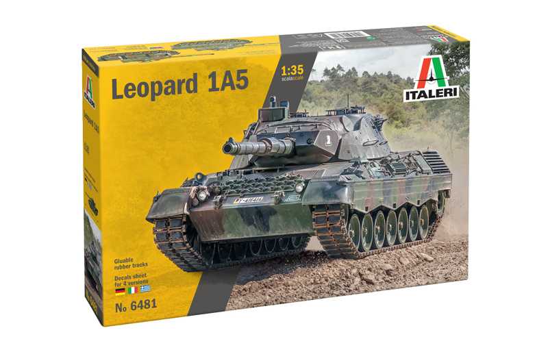 Italeri Model Kit tank 6481 - LEOPARD 1 A5 (1:35)