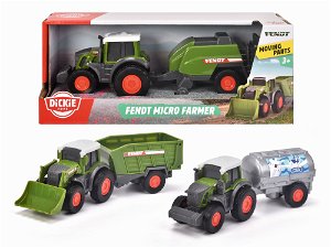 Dickie Traktor Fendt Micro Farmer, 18cm, 3 druhy