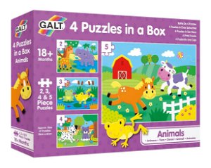 Galt 4 Puzzle v krabici - Zvířatka