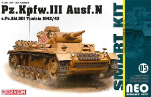 Dragon Model Kit military 6956 - Pz.Kpfw.III Ausf.N s.Pz.Abt.501 Tunisia 1942/43 (Neo Smart Kit) (1:35)