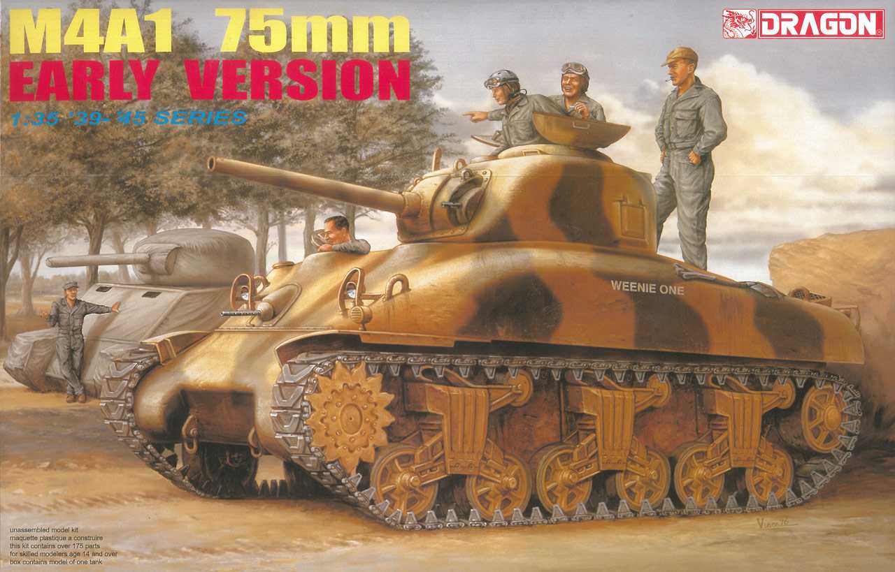 Dragon Model Kit military 6048 - M4A1 75mm EARLY VERSION (1:35)