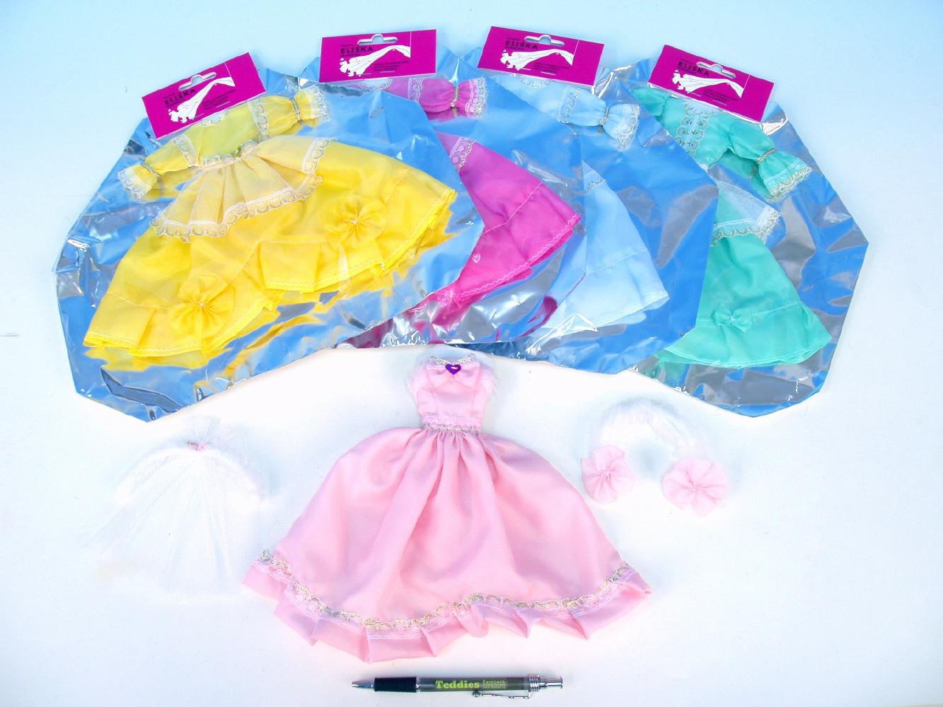 RAPPA hračky Šaty/Oblečky na panenky mix barev v sáčku 27x30cm